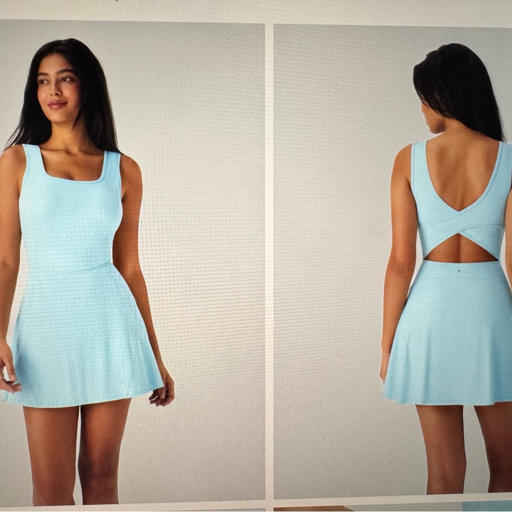HALARA Light Blue Cutout Mini Dress